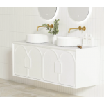 Laguna Matte White 1500 Vanity Cabinet Only Laguna Matte White 1500 Vanity Cabinet Only