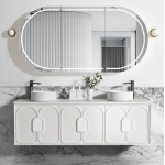 Laguna Matte White 1800 Vanity Cabinet Only Laguna Matte White 1800 Vanity Cabinet Only