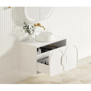 Laguna Matte White 900 Vanity Cabinet Only