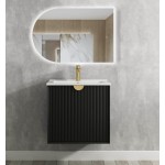 Marlo Wave Board Black Wall Hung Vanity 600 Cabinet Only Marlo Wave Board Black Wall Hung Vanity 600 Cabinet Only