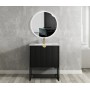 Marlo Wave Board Black Wall Hung Vanity 750 Cabinet Only