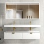 Moonlight White Satin Wall Hung 1500 Cabinet Only