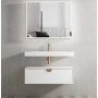 Moonlight White Satin Wall Hung 900 Cabinet Only