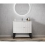 Noosa Wave Board Matte White Wall Hung Vanity 900 Cabinet Only Noosa Wave Board Matte White Wall Hung Vanity 900 Cabinet Only