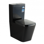 Midy Gloss Black Wall Faced Toilet Suites