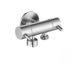 T115DSS Round Stainless Steel Dual Control Mini Cistern Cock