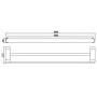 Cove Double Towel Rail 800mm