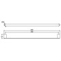 Cove Single Towel Rail 800mm
