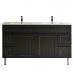Acacia Matte Black Free Standing Vanity 1500 Cabinet Only