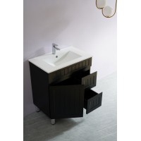 PVC Matte Black Ensuite Free Standing Vanities