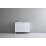Acacia Matte White Free Standing Vanity 1200 Cabinet Only