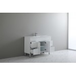 Acacia Matte White Free Standing Vanity 1200 Cabinet Only