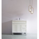 Acacia Matte White Free Standing Vanity 900 Cabinet Only