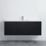 Acacia Matte Black Wall Hung Vanity 1500 Cabinet Only