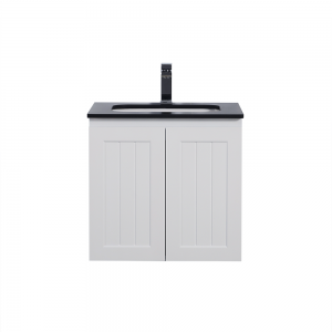 Acacia Matte White Ensuite Wall Hung Vanity 600 Cabinet Only