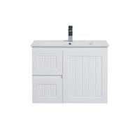 Acacia Matte White Ensuite Wall Hung Vanity
