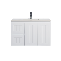 PVC Matte White Ensuite Wall Hung Vanities