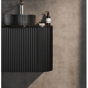 Aval Matte Black Wall Hung Vanity 1800 Cabinet Only