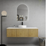 Bellevue Ensuite Prime Oak Wall Hung Vanity 1500 Cabinet Only Bellevue Ensuite Prime Oak Wall Hung Vanity 1500 Cabinet Only