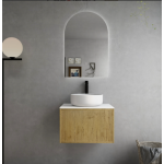 Bellevue Ensuite Prime Oak Wall Hung Vanity 600 Cabinet Only Bellevue Ensuite Prime Oak Wall Hung Vanity 600 Cabinet Only