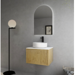 Bellevue Ensuite Prime Oak Wall Hung Vanity 600 Cabinet Only