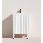 Brighton Matte White Free Standing Vanity 600 Cabinet Only