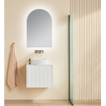 Brindabella Matte White Wall Hung Vanity 600 Cabinet Only