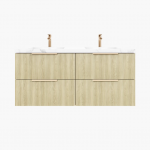 Eden Classic Oak Wall Hung Vanity 1500 Cabinet Only