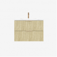 Eden Classic Oak PVC Ensuite Wall Hung Vanity