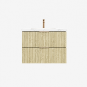 Eden Classic Oak Wall Hung Vanity 900 Cabinet Only