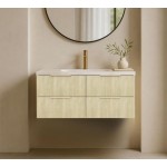 Eden Classic Oak Wall Hung Vanity 1200 Cabinet Only