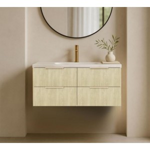 Eden Classic Oak Wall Hung Vanity 1200 Cabinet Only