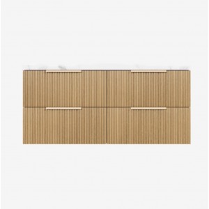 Eden Prime Oak Wall Hung Vanity 1500 Cabinet Only