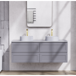 Fremantle Matte Grey Wall Hung Vanity 1200 Cabinet Only
