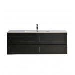 Fremantle Matte Black Wall Hung Vanity 1500 Cabinet Only