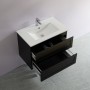 Fremantle Matte Black Wall Hung Vanity 750 Cabinet Only