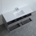 Fremantle Matte Grey Wall Hung Vanity 1500 Cabinet Only