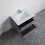 Fremantle Matte Grey Wall Hung Vanity 750 Cabinet Only