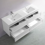 Fremantle Matte White Wall Hung Vanity 1200 Cabinet Only