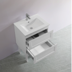 Fremantle Matte White Wall Hung Vanity 600 Cabinet Only