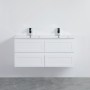 Fremantle Matte White Wall Hung Vanity 1200 Cabinet Only