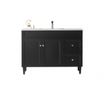 Harrington Matte Black Freestanding Vanity 1200 Cabinet Only