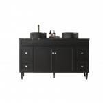 Harrington Matte Black Freestanding Vanity 1500 Cabinet Only
