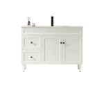 Harrington Matte White Freestanding Vanity 1200 Cabinet Only