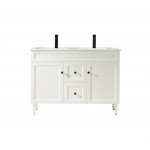 Harrington Matte White Freestanding Vanity 1200 Cabinet Only
