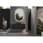 Kirribilli Matte Black Wall Hung Vanity 1200 Cabinet Only
