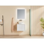Kirribilli Matte White Wall Hung Vanity 600 Cabinet Only