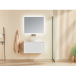 Kirribilli Matte White Wall Hung Vanity 900 Cabinet Only