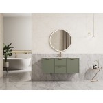 Miami Olive Green Wall Hung Vanity 1200 Cabinet Only