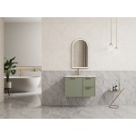 Miami Olive Green Wall Hung Vanity 750 Cabinet Only